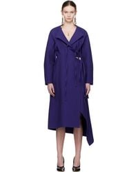 Tory Burch - パープル コットン ミディアム ラップワンピース - Lyst