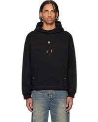 HUGO - Relaxed Fit Stacked-Logo Hoodie - Lyst