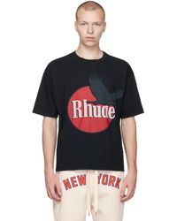 Rhude - T-shirt noir exclusif à ssense - Lyst