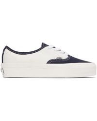 Vans - Baskets authentic reissue 44 blanc cassé et bleu marine - Lyst