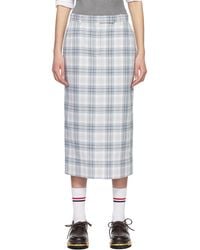 Thom Browne - Off- Beltloop Sack Midi Skirt - Lyst