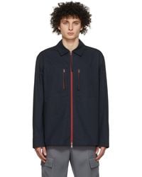 Jil Sander - ブルー オーガニックコットン ジャケット - Lyst