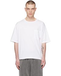 Acne Studios - White Patch Pocket T-shirt - Lyst