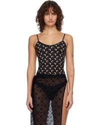 Marine Serre - Moon Printed Jersey Straps Camisole - Lyst