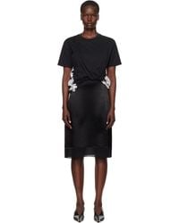 3.1 Phillip Lim - Draped T-Shirt Slip Combo Midi Dress - Lyst