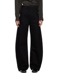 Lemaire - Black Curved Jeans - Lyst