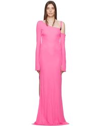 Tom Ford - Pink Asymmetric Maxi Dress - Lyst