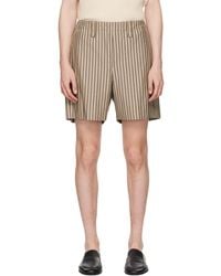 Homme Plissé Issey Miyake - Stripe Jersey Shorts - Lyst