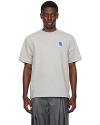Adererror - Significantコレクション グレー ロゴパッチ Tシャツ - Lyst
