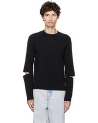Marine Serre - Moon Logo Knit Slit Sweater - Lyst