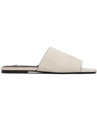 TOTEME - Velour-Leather Bandeau Sandals - Lyst