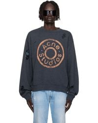 Acne Studios - Printed Logo Sweatshirt - Lyst