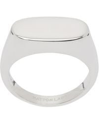 Hatton Labs - Squashed Signet Ring - Lyst