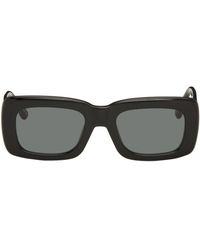 The Attico - Black Linda Farrow Edition Marfa Sunglasses - Lyst