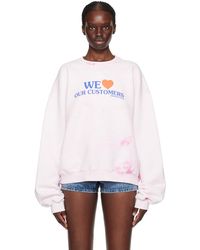 Alexander Wang - Pull molletonné 'we love our customers' rose - Lyst