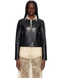 Stand Studio Yara Leather Jacket in Gray | Lyst