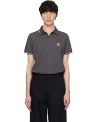 Moncler - Tricolor-trimmed Cotton Piquet Polo - Lyst