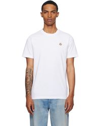 Moncler - Three-Pack Logo Patch Cotton T-Shirts - Lyst