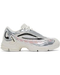 Raf Simons - Silver & Off-white Ultrasceptre Sneakers - Lyst