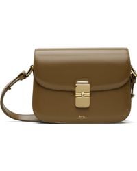 A.P.C. - トープ スモール Grace バッグ - Lyst