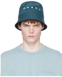 Marni - Embroidered Logo Water-Repellent Gabardine Bucket Hat - Lyst