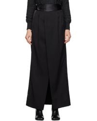 MM6 by Maison Martin Margiela - Ruched Maxi Skirt - Lyst