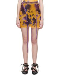 OTTOLINGER - Ssense Exclusive Purple Miniskirt - Lyst