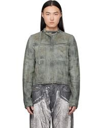DIESEL - Cotton-Hemp Satin Denim Jacket - Lyst
