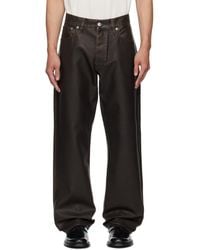 sunflower - Loose Faux-Leather Trousers - Lyst