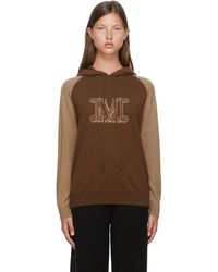 Max Mara Brown Cashmere Liegi Hoodie