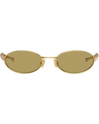 Bottega Veneta - Sardine Oval Sunglasses - Lyst