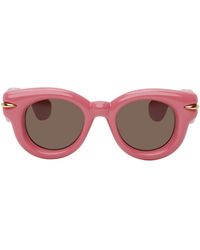 Loewe - Pink Inflated Round Sunglasses - Lyst