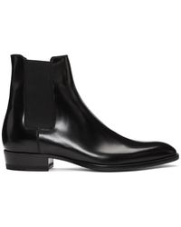 Saint Laurent Bottes chelsea noires Wyatt