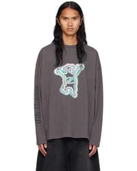 We11Done ♥ Teddy Ringer T-Shirt /追跡付 we11done Colorful Teddy Ringer T-Shirt in Gray for Men | Lyst