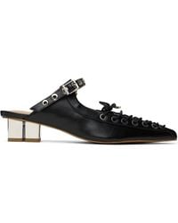Ganni - Eco Leather Heeled Mules - Lyst