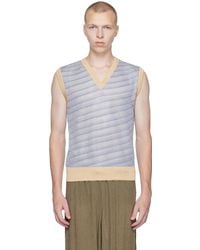 Our Legacy - Blue Striped Vest - Lyst