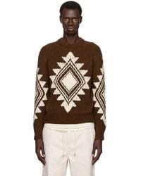 Moncler - Geometric Jacquard Wool Blend Sweater - Lyst