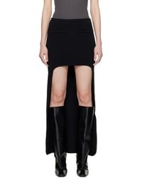 Courreges - Circle Edged Long Knit Midi Skirt - Lyst