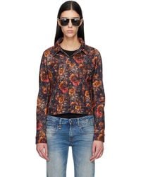 R13 - Skinny Denim Trucker Jacket - Lyst