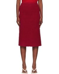 Pushbutton - Fleece Combi H-Line Midi Skirt - Lyst
