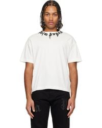 Palm Angels - Boxy-Fit T-Shirt With Gothic Logo Design - Lyst