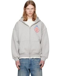 Rhude - Automobile Club' Zip-Up Hoodie - Lyst