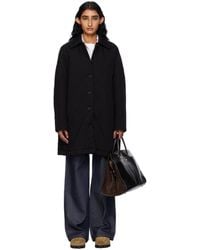 A.P.C. - Manteau Malia Noir - Lyst