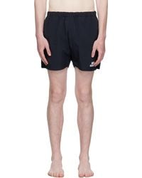 Lacoste - ブラック ミドル丈 スイムショーツ - Lyst