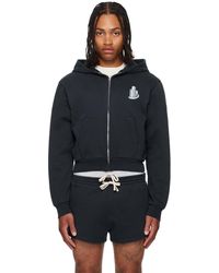 Abra - Pull À Capuche Bleu Marine À Logo De Bâtiment Exclusif À Ssense - Lyst