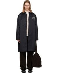 Song For The Mute - Heavy Memory Satin Coach Coat - Lyst