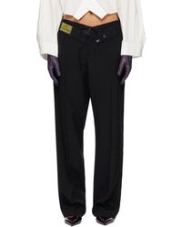 MM6 by Maison Margiela - Reverse Waistband Trousers - Lyst