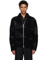 Sacai - A.P.C. Edition Quilts Knit Blouson Jacket - Lyst