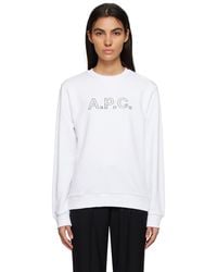 A.P.C. - . White Liberty Edition Sweatshirt - Lyst
