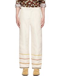 Bode - Off- Rickrack Trousers - Lyst